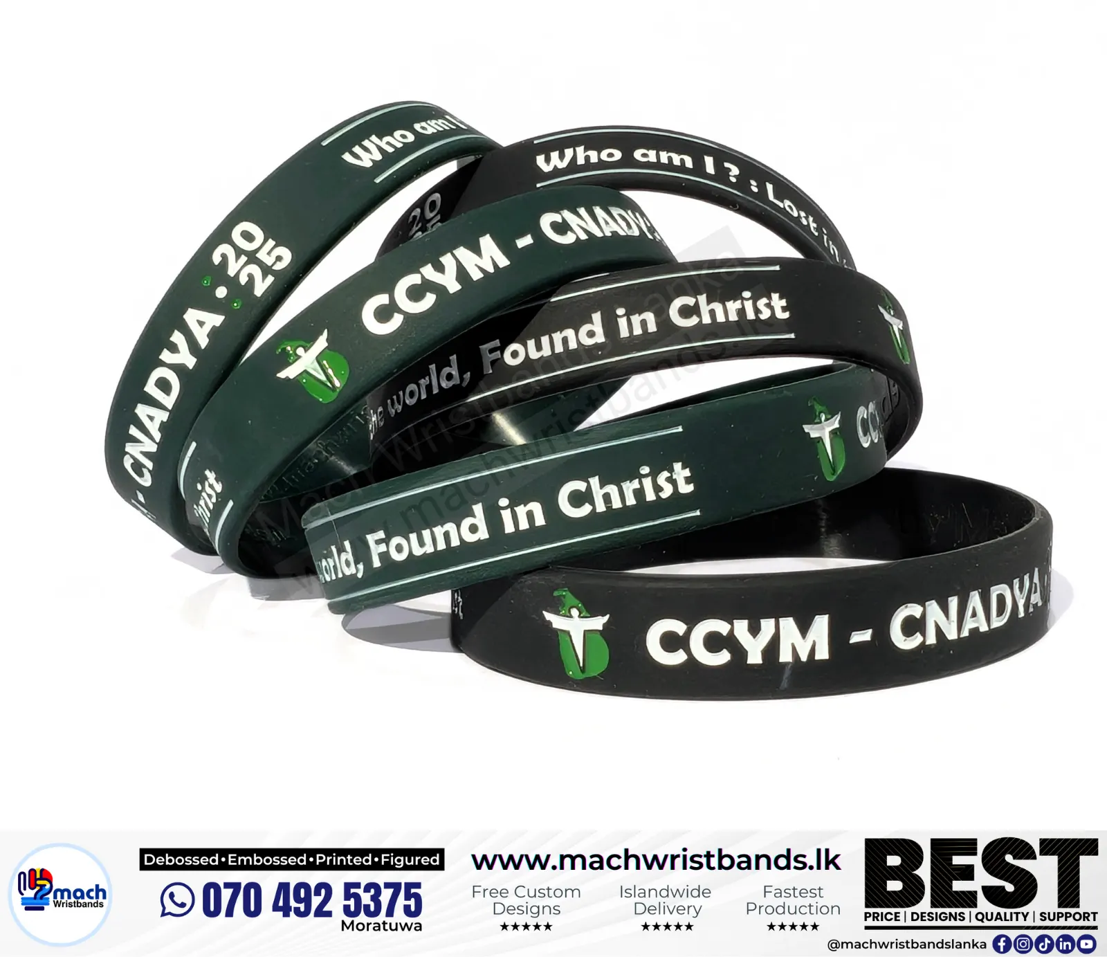 Church charity wristbands cheap